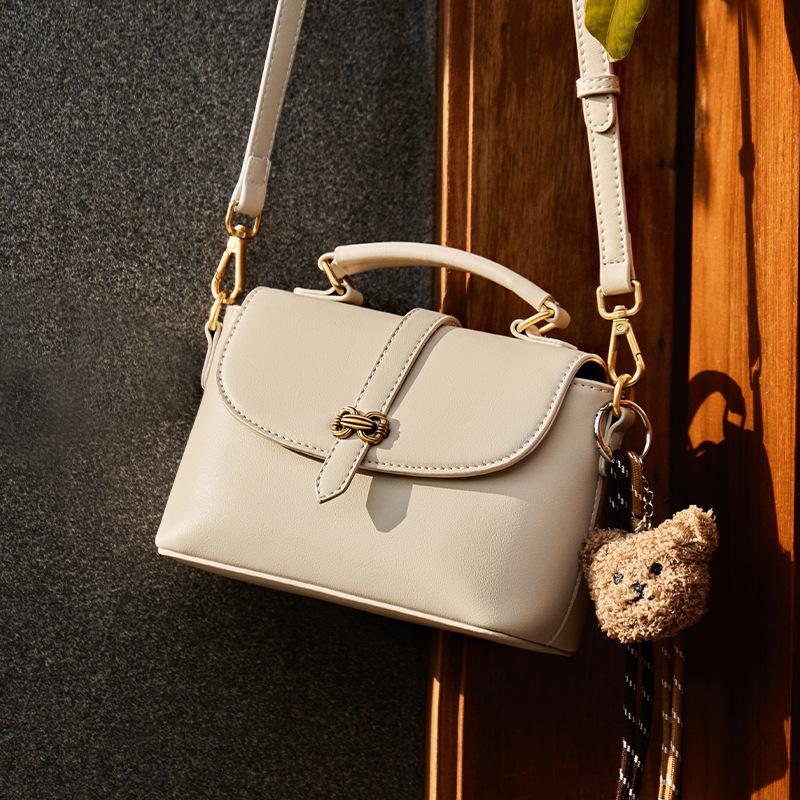 Autumn Winter Versatile Handbag 2025 New Autumn Winter Genuine Leather Women's Bag Fashionable Design Single Shoulder Crossbody Women's Bag