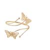 Cross-Border Jewelry Irregular Open Arm Bracelet - Punk Style Flower & Butterfly Arm Ring, Ocean Series Starfish.