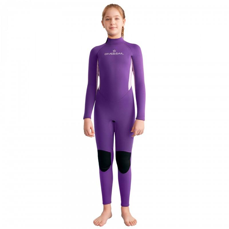 Children's Diving Suit 2.5MM One-piece Long-sleeved Girls 'warm Swimsuit Teen Snorkeling Surfer