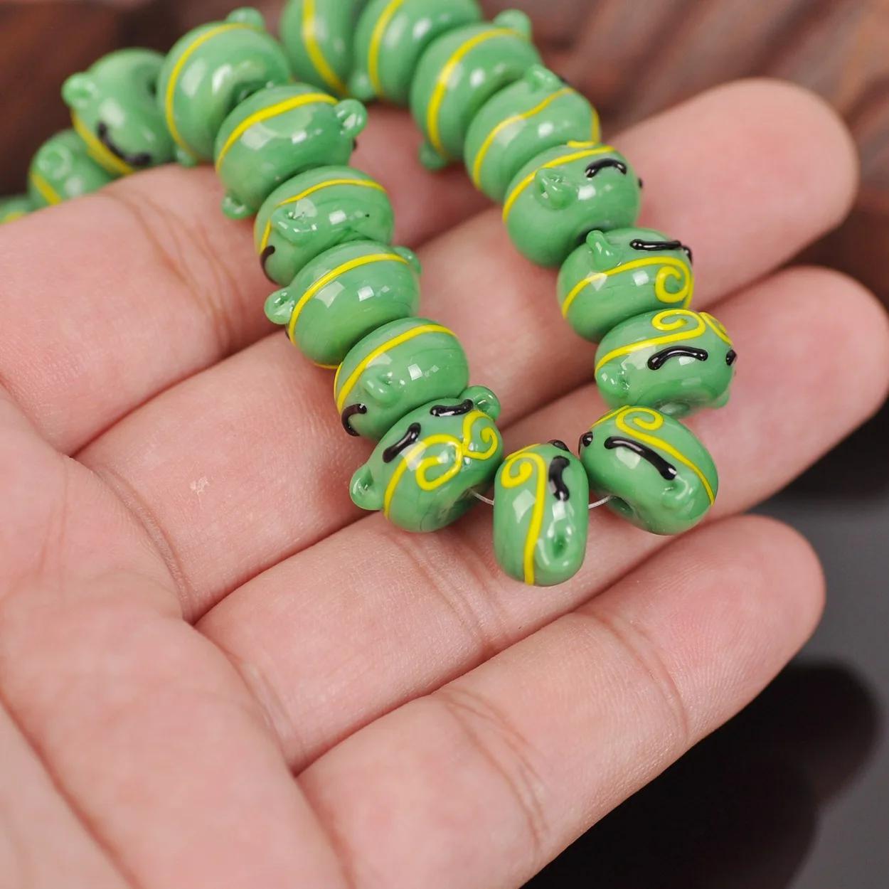 

10 шт. 13x8 мм рондель ручної роботи з лампового скла, вільні розділові намистини для виготовлення ювелірних виробів, аксесуари для DIY ремесел 13x8mm-10pcs