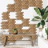 3D Stereo Wall Stickers Self-adhesive Wallpaper Brick Pattern Creative 3D Peel And Stick Heatproof Vinyl Waterproof Wallpaper