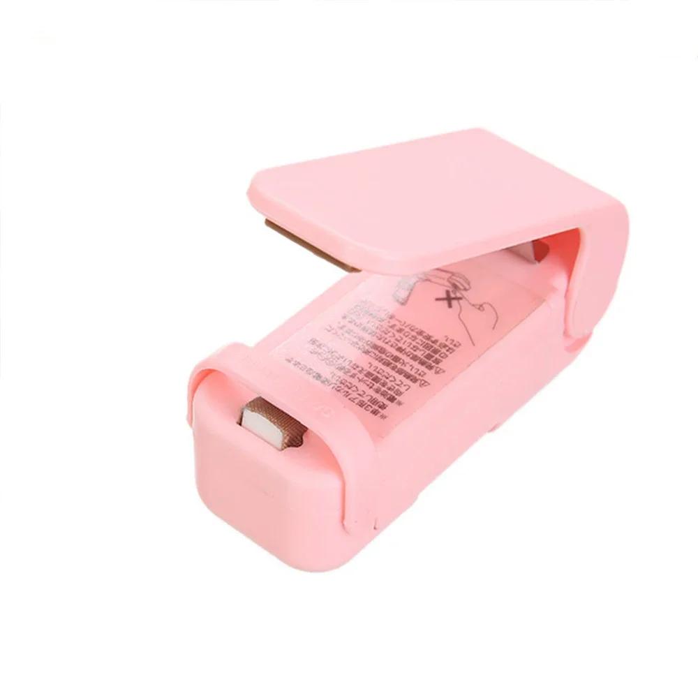 

Portable Thermal Plastic Food Bag Closure Package Sealer Kitchen Accessories Mini Heat Bag Sealing Machine рожевий