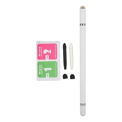 Stylus Pen Accurate Positioning 3 In 1 Multifunctional Capacitive Stylus with 2 Fiber Nibs for