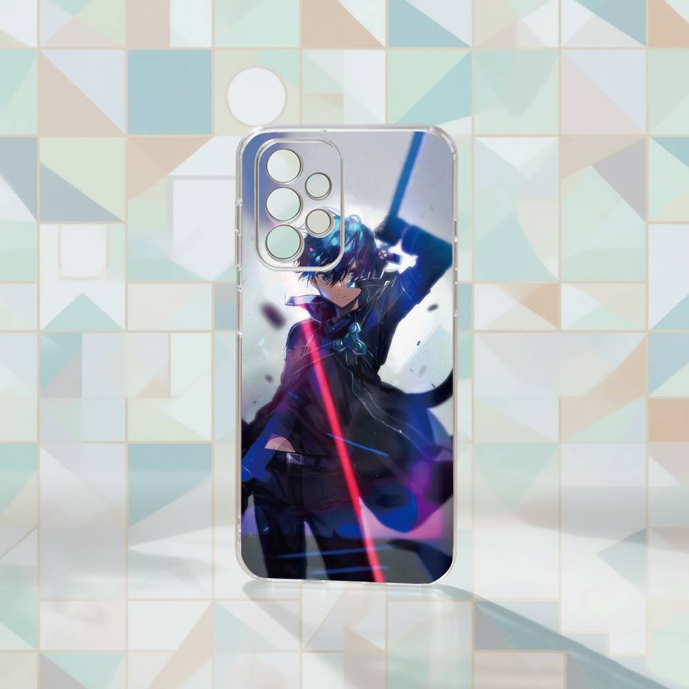 

Sword Art Online Kirito Phone Case Transparent Silicone Soft For Samsung S25,S24,S21,S22,S23,S30,Ultra,S20,Plus,Fe Samsung S25