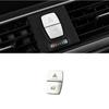 2pcs Silver ABS Car Warning Light Button Sticker For BMW 1 2 3 Series 2014-2018