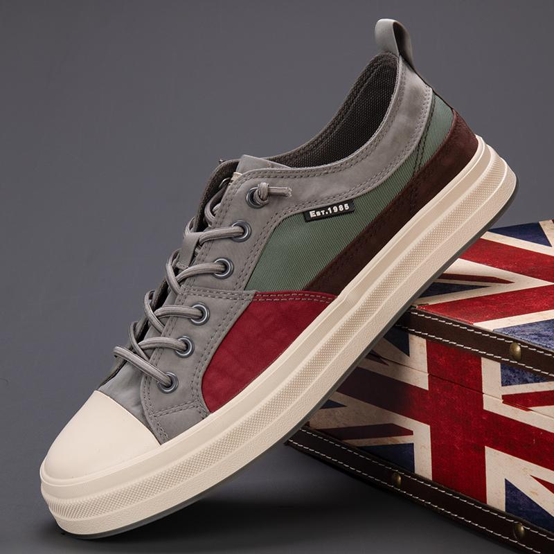 Fashion Hot sale Fashion Men's Canvas Shoes 2024 Design Slip-on Casual Sneakers Men Summer Breathable Vulcanize Shoes Men Canvas Loafers