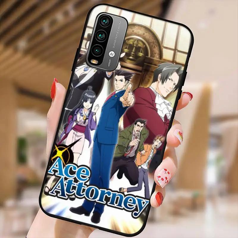 Ace Attorney Game Phone Case For Xiaomi9 10 11PRO LITE Redmi NOTE7 8 9 10A PRO K40 Poco3 Shell