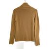 Celine Brown Triomphe Embroidery High Neck Cashmere Pullover Knit Tops XS BrownUsed