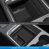 Center Console Organizer for Tesla Model Y 2023 2024 Rear Trunk Side Storage Box Bins Flocking Armrest Hidden Cup Tray Console