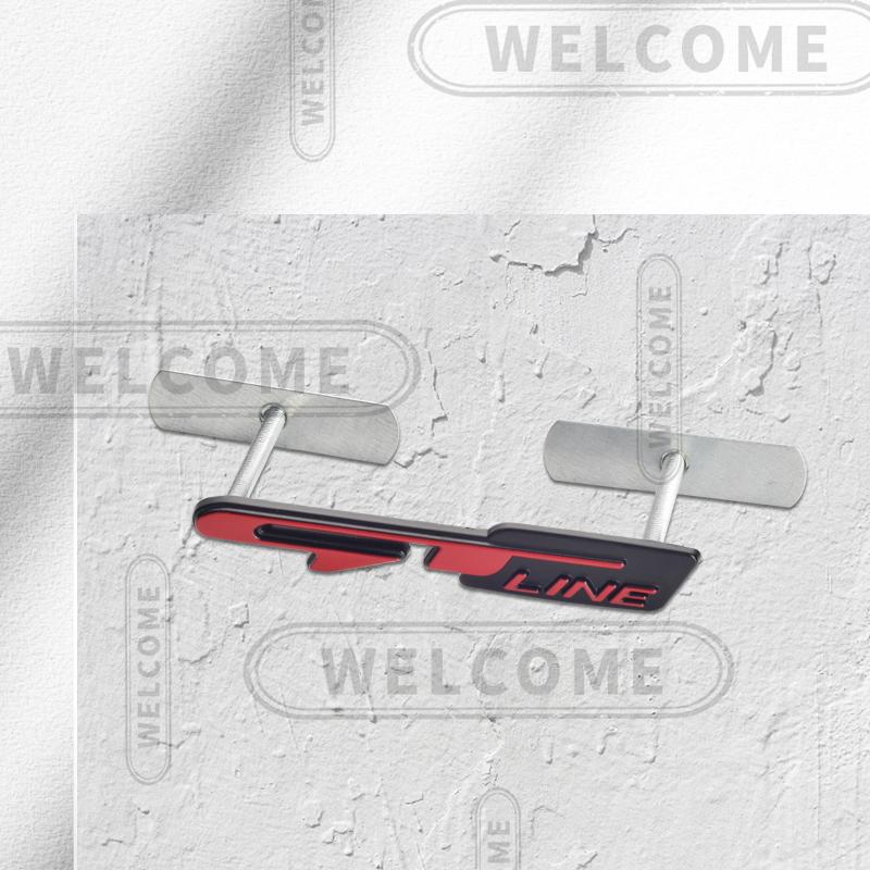 AIL1 3D Metalen GT Line Logo Auto Letter Embleem Grille Badge Sticker Kofferbak Decals Voor Kia Sportage Sorento K3 K5 K9 Styling Accessoires
