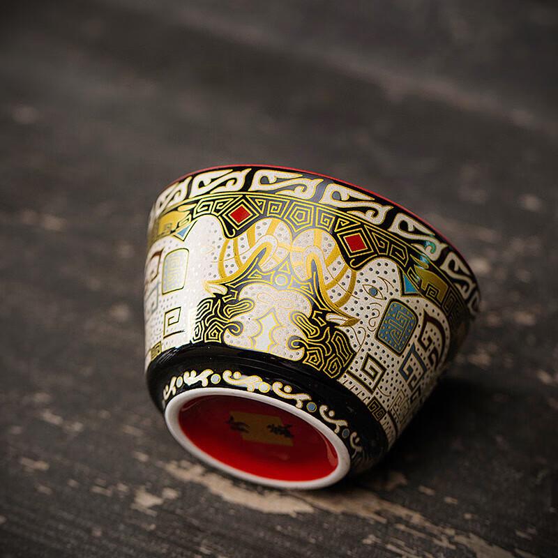 Chaxun 999 Silver Ceramic Kung Fu Tea Cup