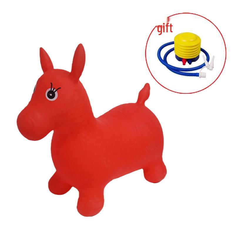Available Now: Kids  Inflatable Bouncing Horse Toy - Enlarged, Thickened, Fall-Proof Ride-On for Kindergarten.