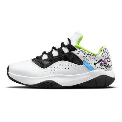 Tênis Infantil Air 11 CMFT Low SE GS Branco Volt Preto Hiper-Violeta DM3397-100