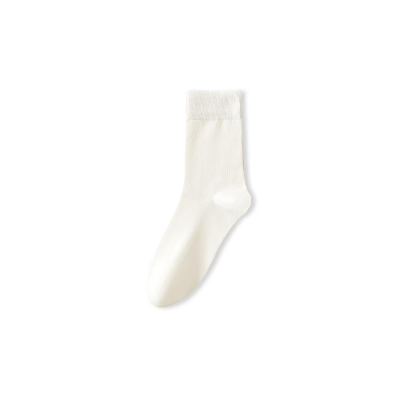 Female Autumn Cotton Sweat-absorbing Deodorant Anti Pilling Boneless Tube Socks