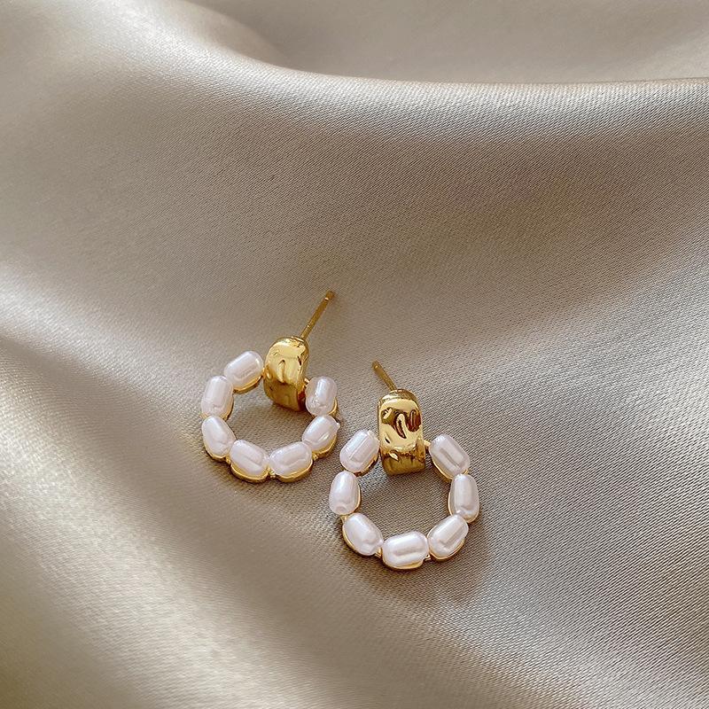 Orecchini Pendenti Design Coreano Metallo Geometrico Cerchio Irregolare Goccia Vintage Orecchini Estivi Per Donna Ragazza Regalo