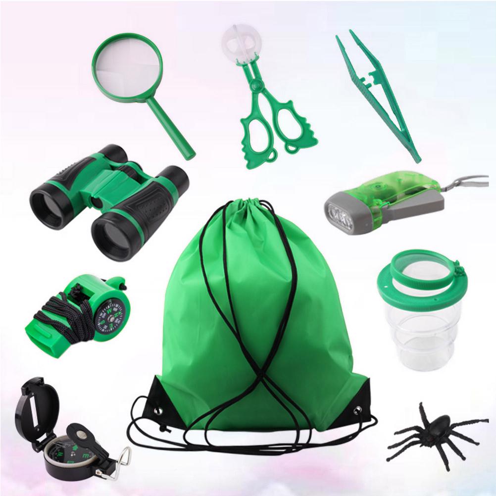 1 Set Explorating Toys Plastic Educational Safe Bag Whistles Tweezer for Pupils Children
