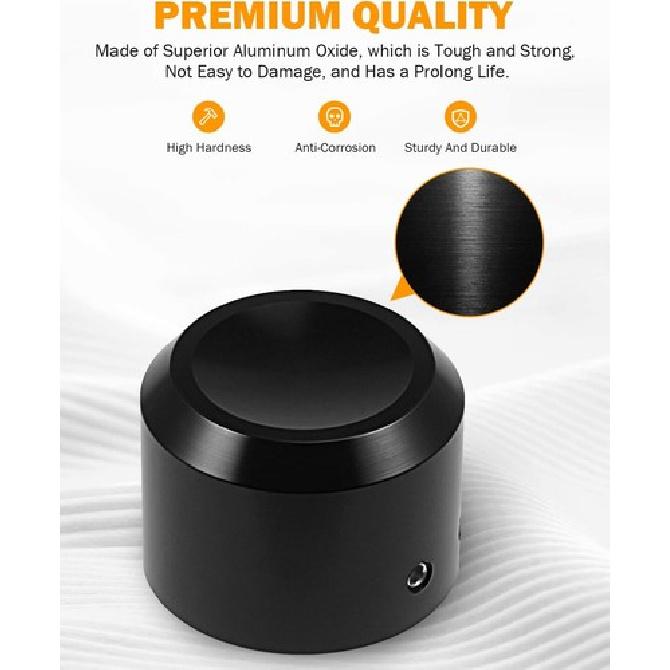 Black Front Axle Nut Cover Caps CNC Compatible for Softail Dyna Touring Road Kin