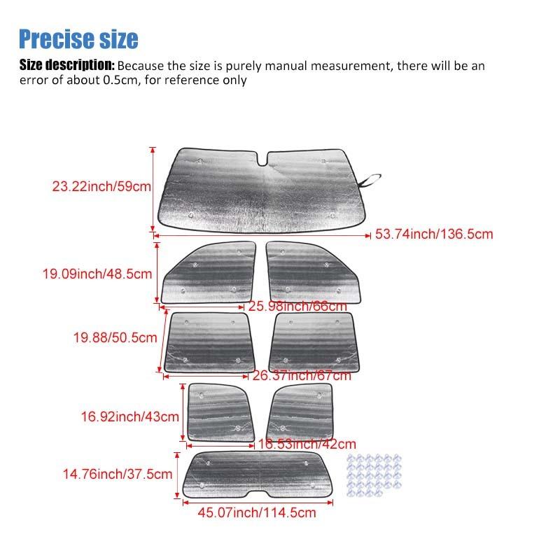 Car Windshield Sunshade Window Shade Foldable Sun Visor Cover Fit for Jeep Liberty 1999-2007 Car Interior Accessories