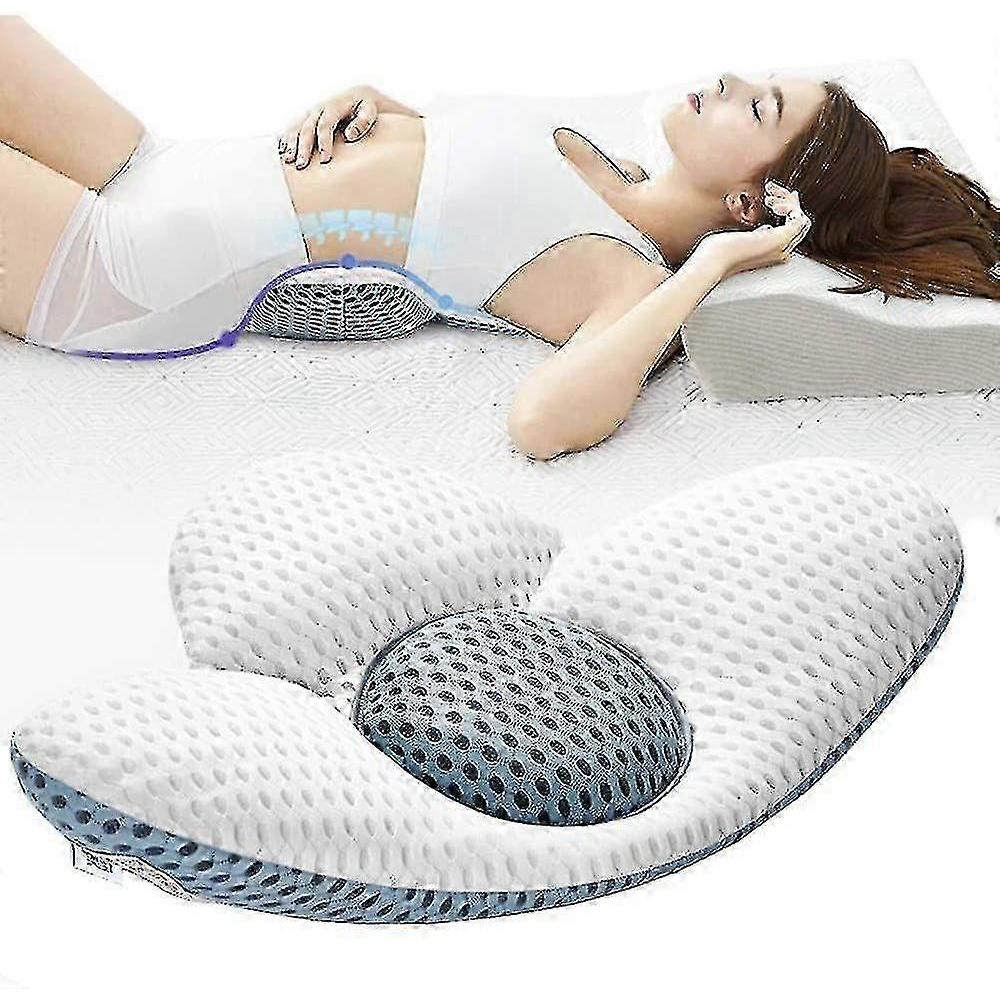 25-26 Lumbar Spine Orthopedic Lumbar Sleep Support Lumbar Support Bed Pillow Compatible with Sciatica Pregnancy Hip