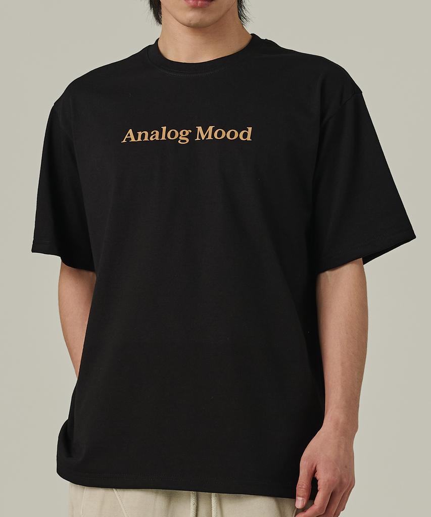 ANALOG MOOD Basic Logo Short Sleeve T-Shirt (Black)