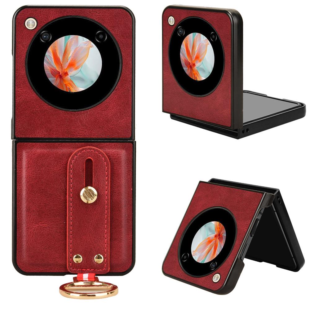 Wristband Leather Stand Case for ZTE Nubia Flip G Cover Ring Opener Coque Fundas Capa
