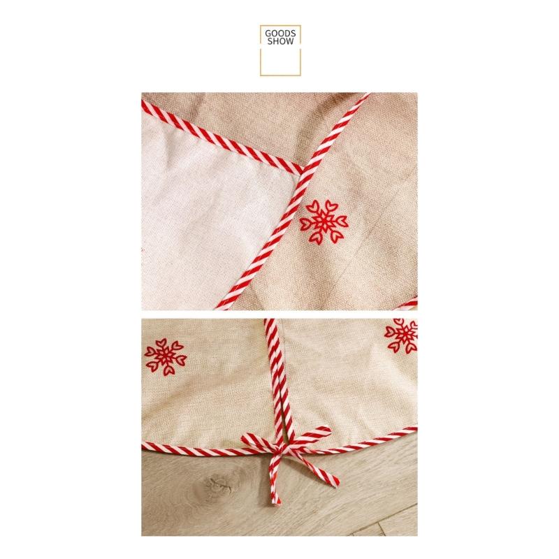 Easy Setups Holiday Tree Skirt In Multiple Sizes Feature Soft Polyester Materials And Secure Fit