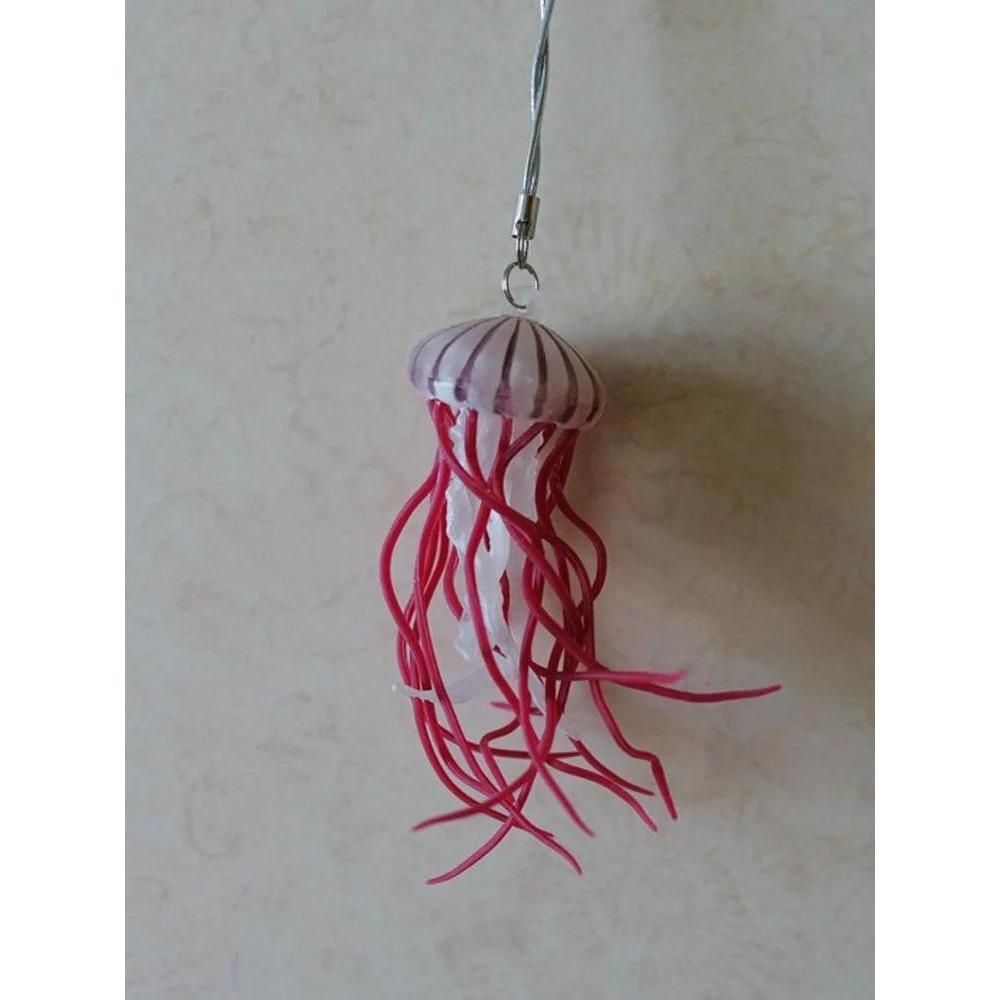 Jellyfish Keychain Capsule Toy Simulation Marine Organism Model Toy Stereogram Gacha Pendants Gifts