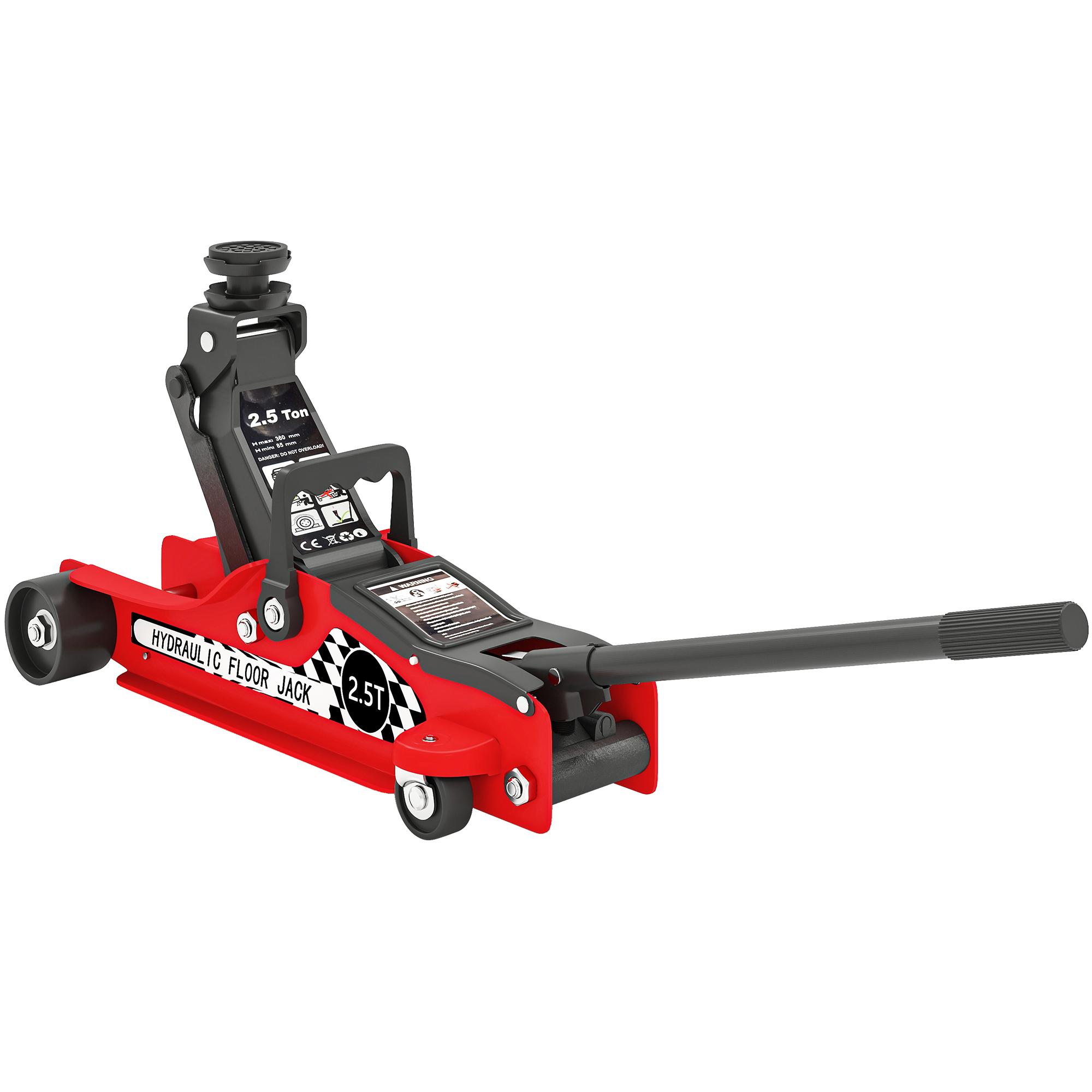 Hydraulic jack, extra flat trolley jack