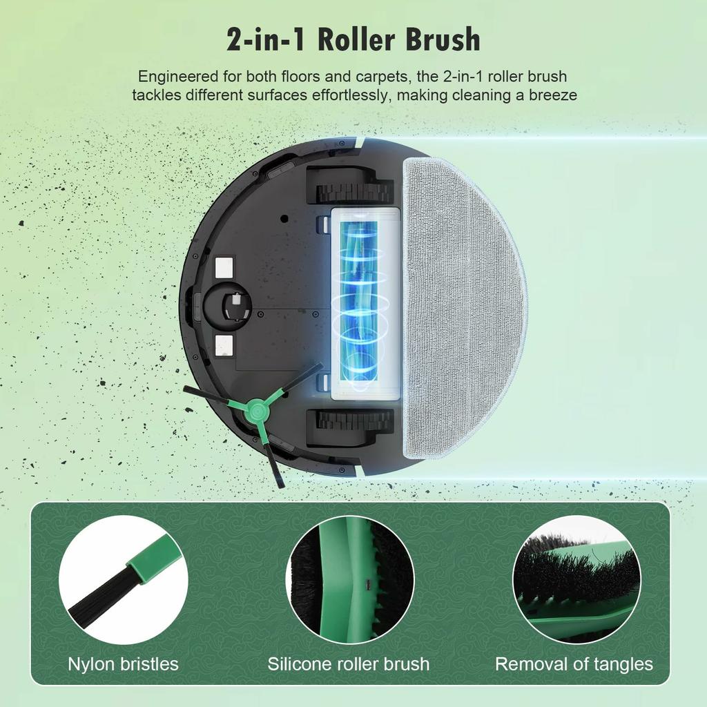 For iRobot Roomba 105 Combo iRobot Essential iRobot Y0140 iRobot Y01420 iRobot 00120 iRobot 00110 Vacuum Cleaner Polyester Replacement Mop Cloth