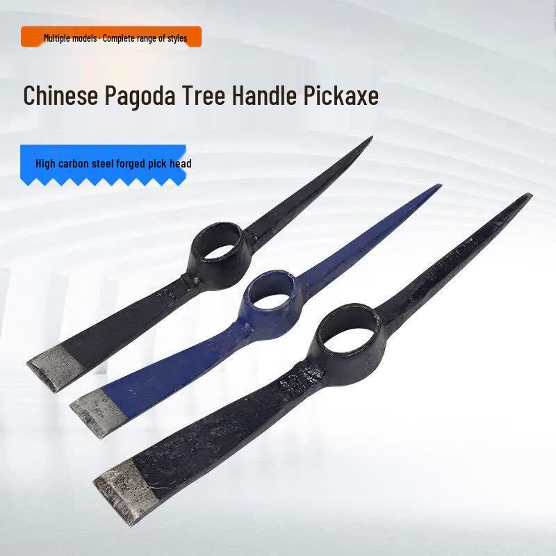 Heavy-Duty Forged Steel Pickaxe & Hoe