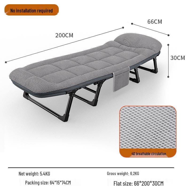 Folding Recliner Camping Bed for Naps and Office