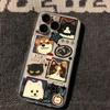 Checked cat and dog avatar iPhone17/16Promax mobile phone case is suitable for Apple 15 space case 13 cute 14.