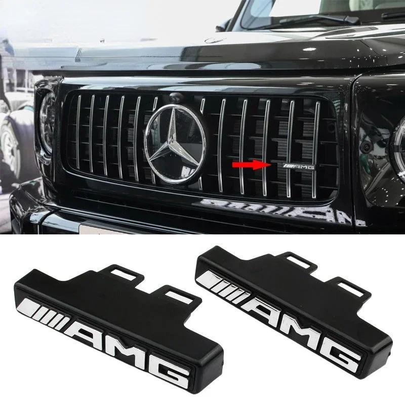 1pc ABS AMG Grill Grille Emblem Grille Sticker Emblem Badge Sticker For AMG Mercedes-Benz W463 W464 W461 G63 G65 Car Accessories