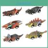 Vibrant Dinosaur Cars Pull Back Toy Set For Kids With Boomerang Action