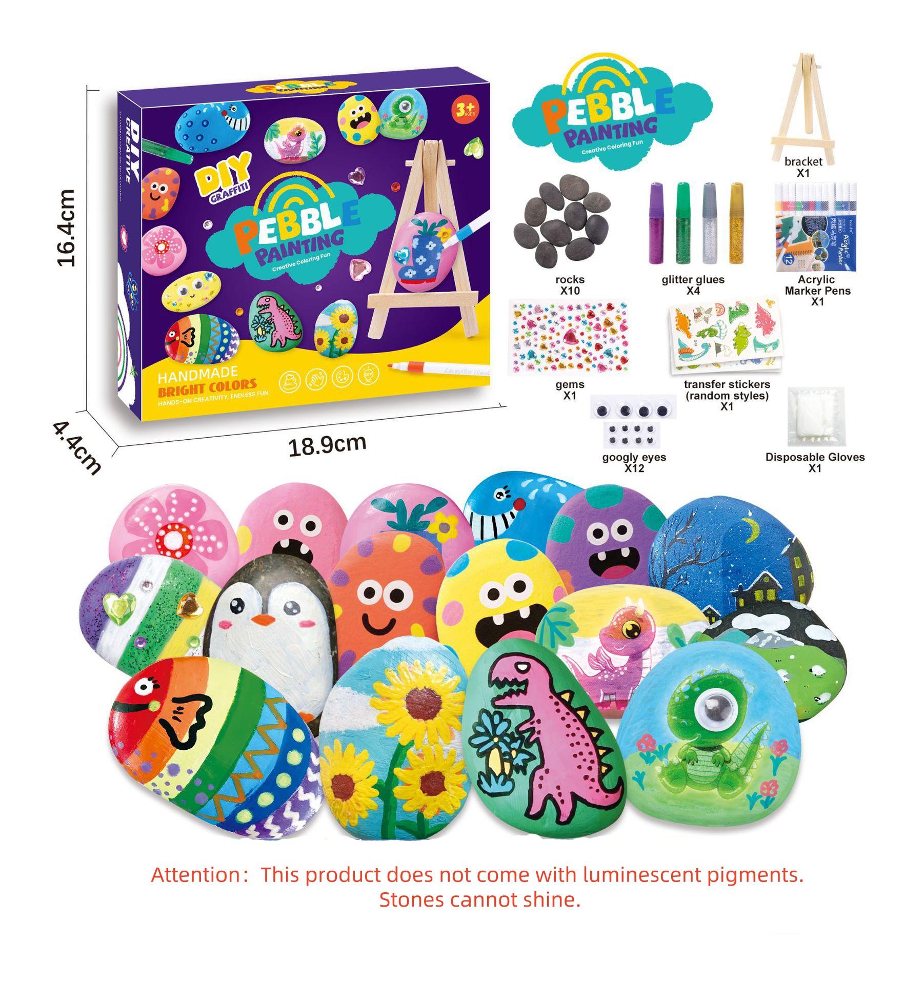 

DIY Graffiti Stone Painting Set Toys, Creative Handicrafts for Children s Education, Painting and Coloring, Relieving Stress