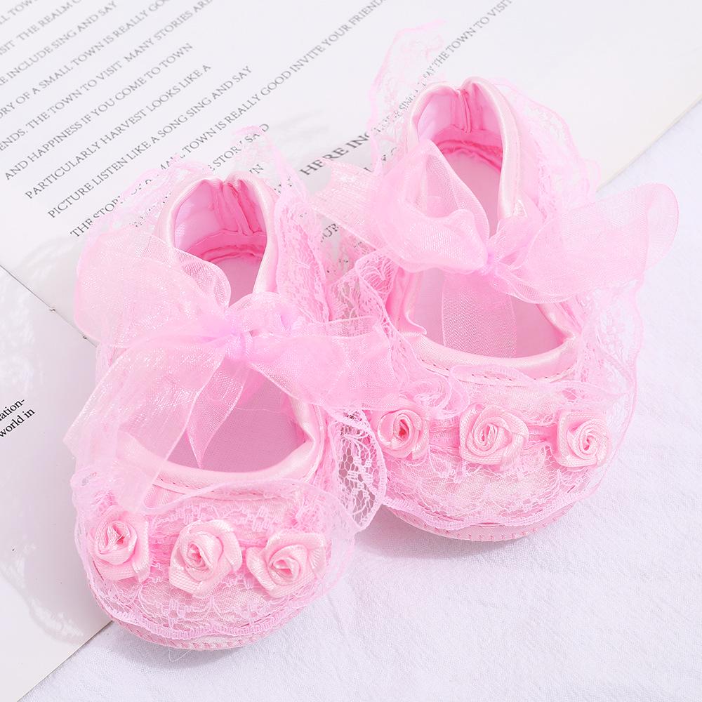 Lace Princess Baby Shoes: Soft Sole, Anti-Slip Cotton Shoes for Spring & Autumn