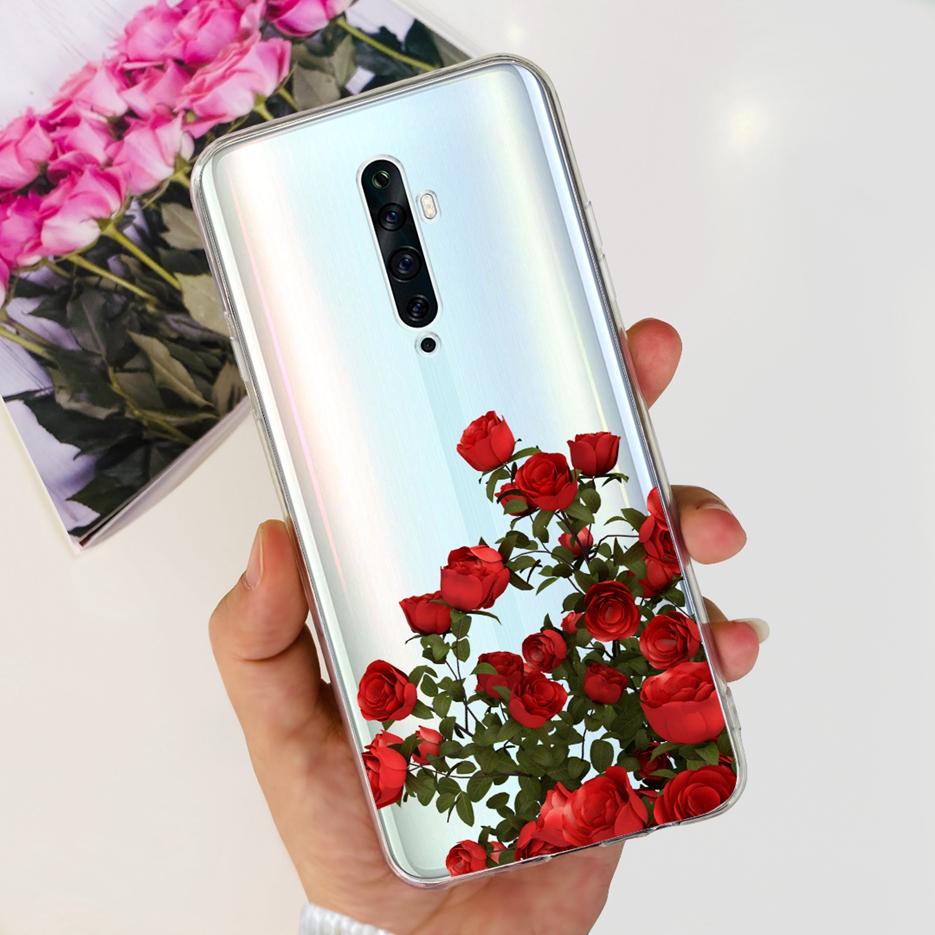 For Oppo Reno 2 2F 2Z Case Luxury Painted Cover Clear Silicone Phone Case For Oppo Reno2 F Reno 2Z Reno2 Reno2F Reno2Z Soft Bags