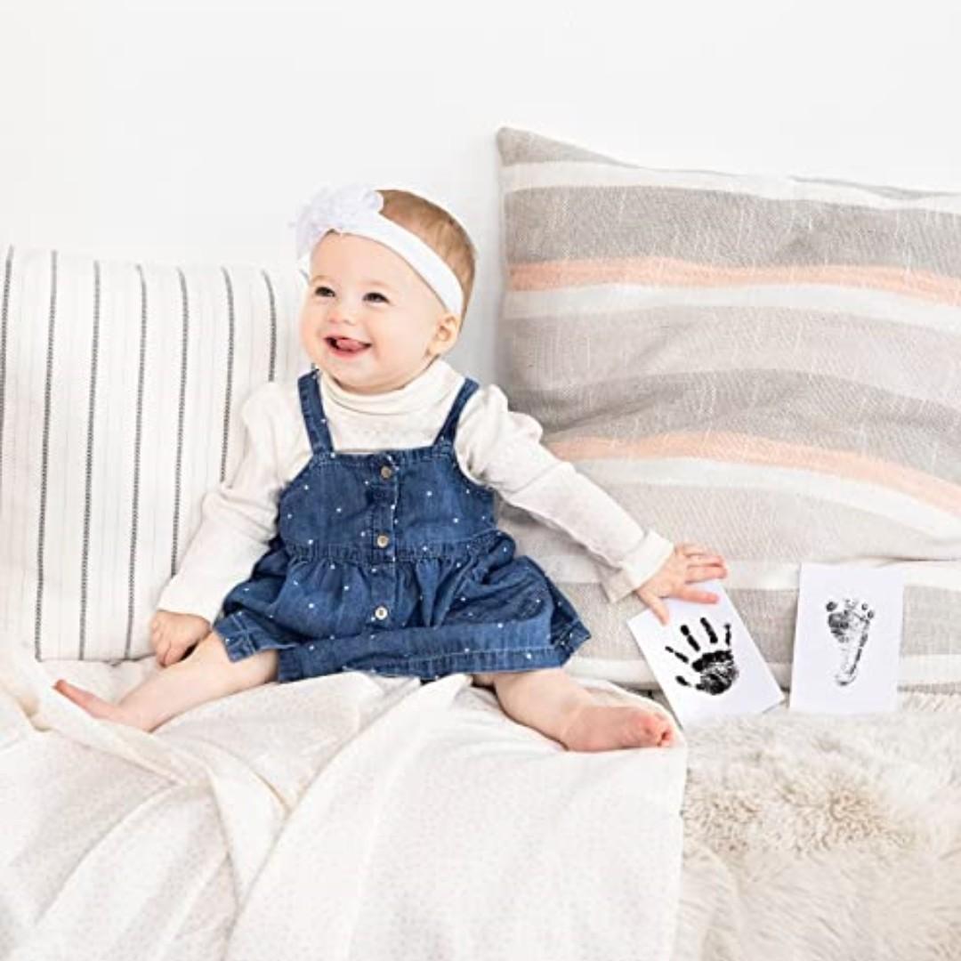 Новорожденный ребенок отпечатки ног и рук чернильные подушечки наборы для DIY фоторамка — фото 4