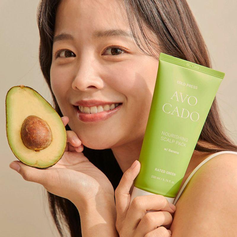 Kallpressad avokado närande hårbottenmask 200 ml