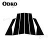 6 Pcs Car Glossy Piano Black Window Pillar Posts Door Trims Cover Sticker for VW Jetta    Auto Exterior Accessories