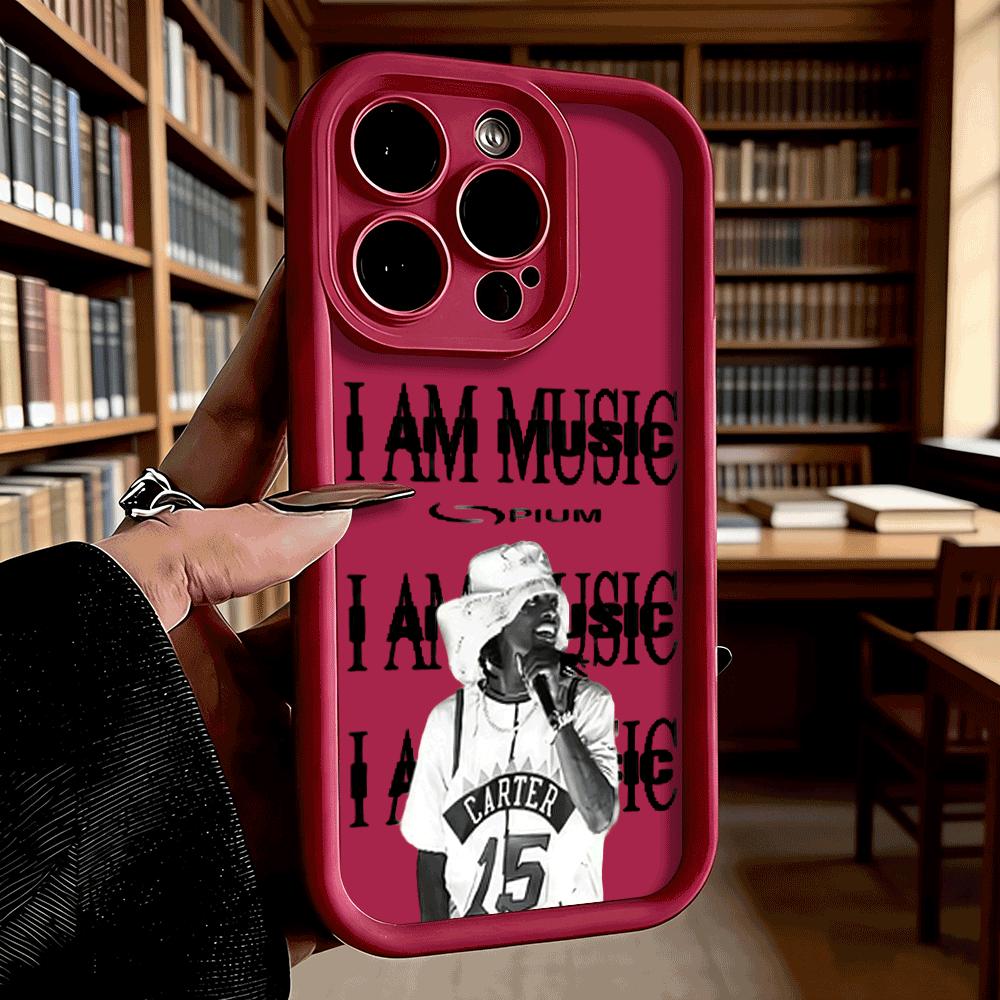 I AM MUSIC Rapper Poster Art Shockproof Soft Phone Case For Xiaomi Redmi Note 15 14 13 12 11 10 9 Pro Anti-Slip Anti-Fall Cover