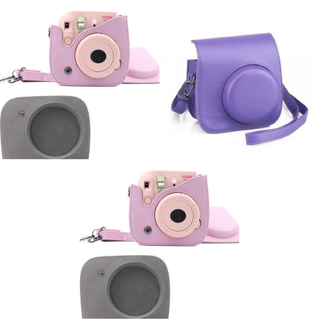 Instax Fujifilm For Mini 8 9 Film Camera Carrying Bag Shoulder Pu Case Cover Hot