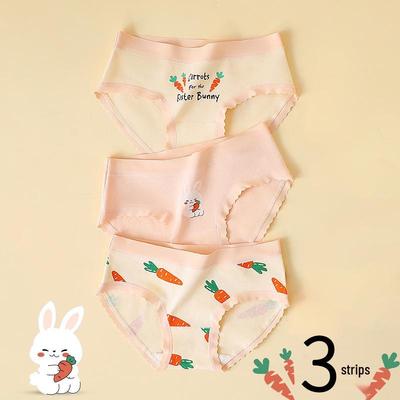 Girls' Cotton Triangle and Mid-Length Briefs – Class A, Comfortable Non-Pinching Design