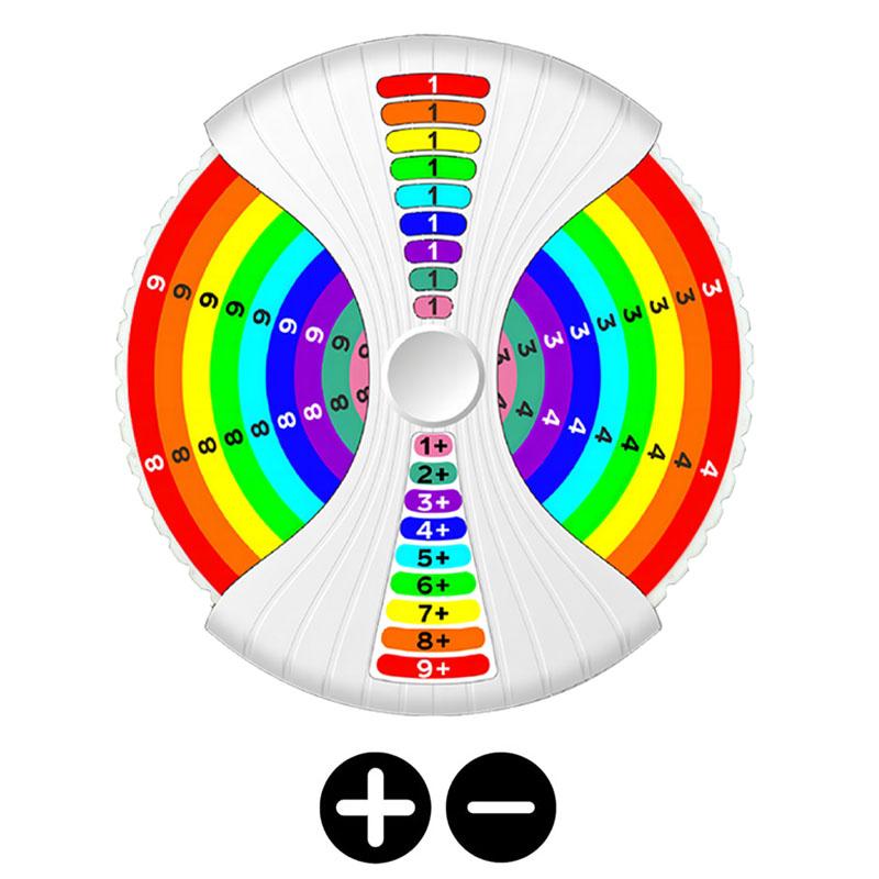 

Children s Learning Spinners Autism Sensory Toys Education Essentials Gift Pocket Sized Fidget Math Puzzle Game Machine світло-сірого кольору