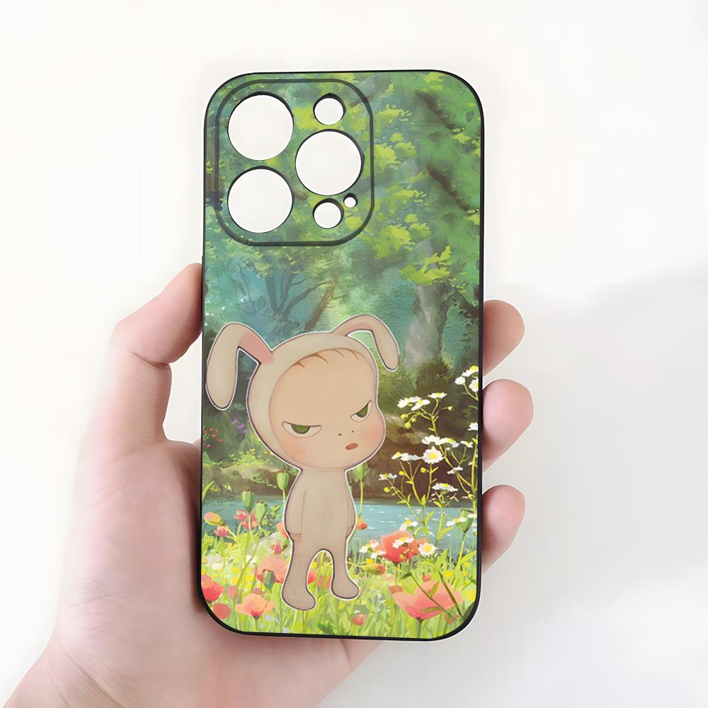 Japan Y-Yoshimoto Nara Phone Case For IPhone 17 Pro Max 15 Pro 16 14 Plus 12 13 Mini 11 Pro Shockproof Soft Cover
