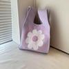 2026 New Year Red Lucky Gift Bag - Knitted Tote with Envelope Design, Perfect for Annual Meetings and Celebrations