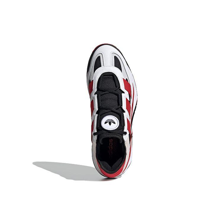 Adidas Originals Niteball Leather Sports Casual Slip-Resistant Durable Low-Top Lifestyle Shoes Unisex Sneaker Red White FY7992
