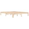 Solid Pine Wood Bed 160x200 Cm