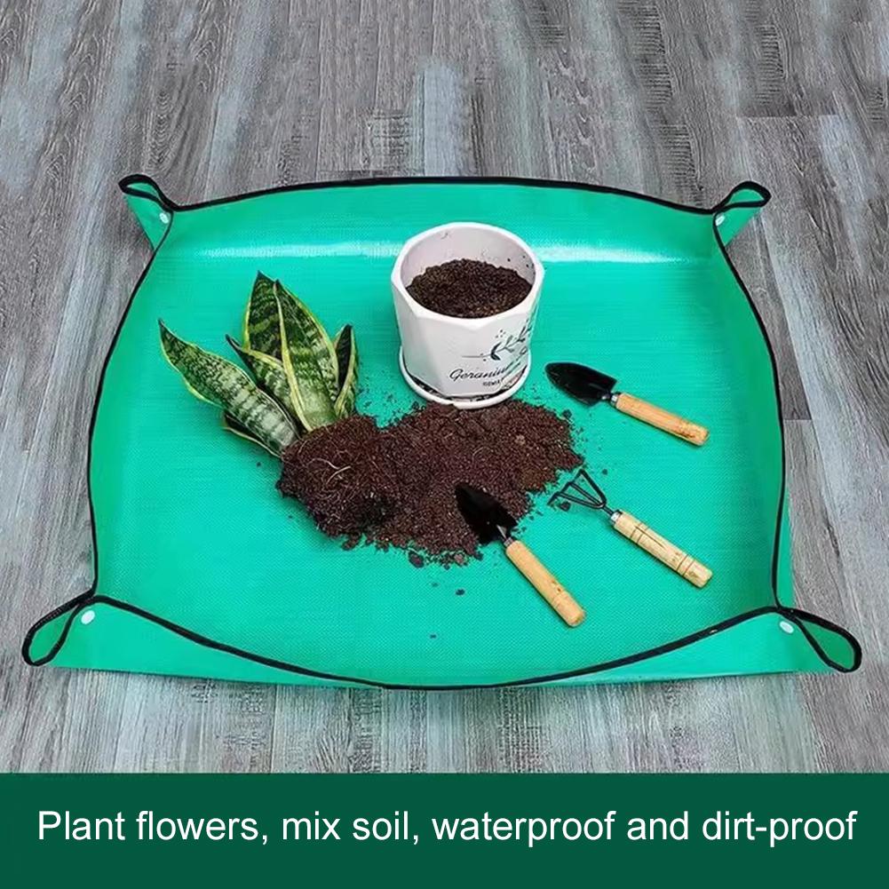 Foldable Garden Plant Flower Pot Reusable Transplanting Waterproof Mats,New Home Gardening Supplies Planting Mat Potting Pad