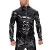 Giacca da uomo in vernice Highlight Sexy Pelle Giacca in Pelle